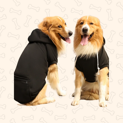 Shadow Reversible Plaid Winter Dog Coat with Hood – Waterproof Pet Jacket for Small to Large Dogs