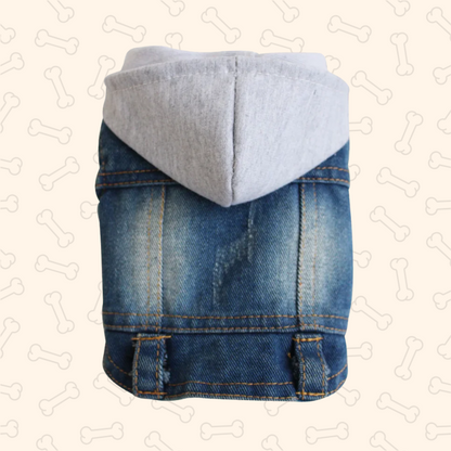 Shadow Pawfect Denim Dog Jacket – Cool, Comfy & Full of Attitude