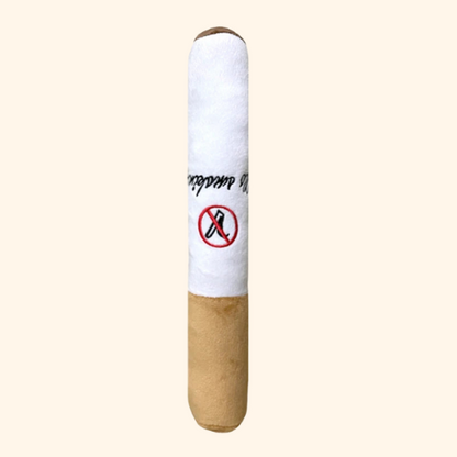 Shadow Funny Cigarette Squeaky Plush Toy