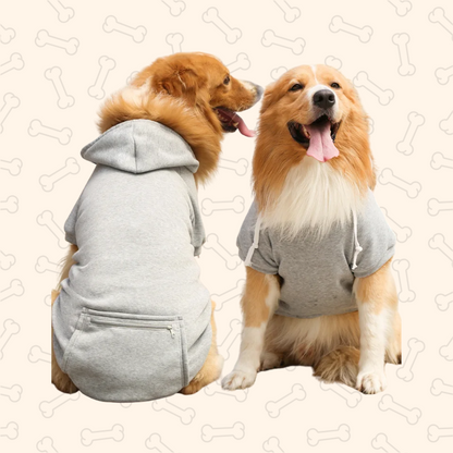 Shadow Reversible Plaid Winter Dog Coat with Hood – Waterproof Pet Jacket for Small to Large Dogs