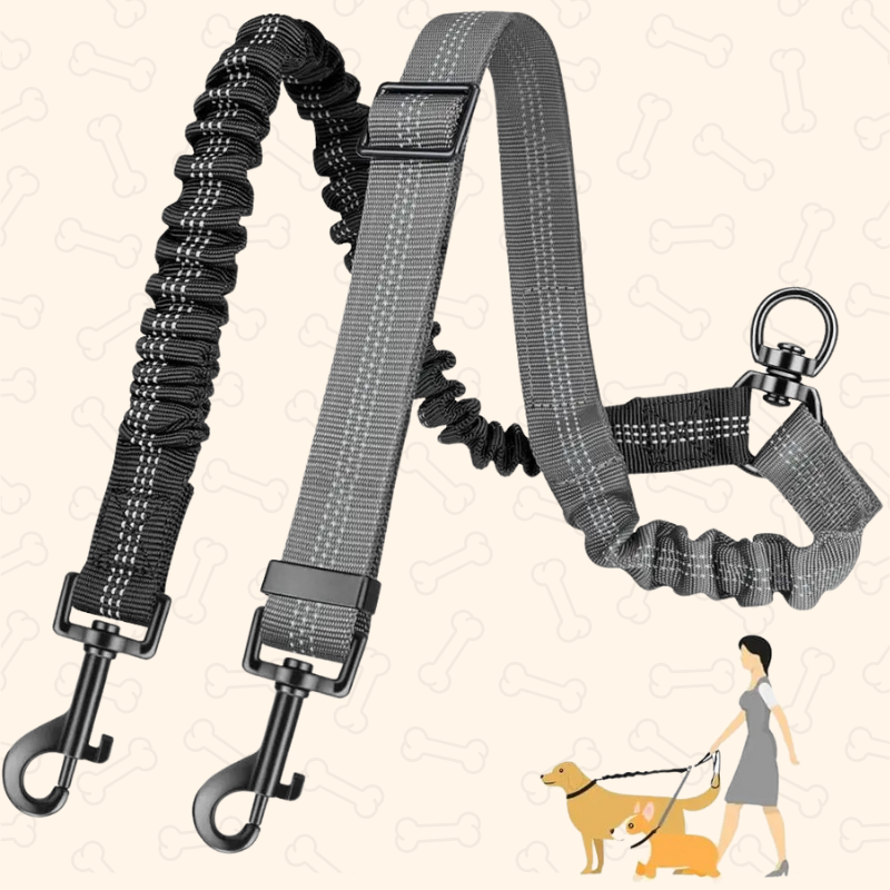Shadow Tangle-Free Dual Dog Leash