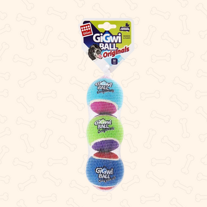 Shadow Bounce & Squeak Dog Tennis Balls – 3-Pack Interactive Play Toy