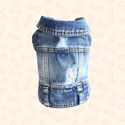Shadow Pawfect Denim Dog Jacket – Cool, Comfy & Full of Attitude