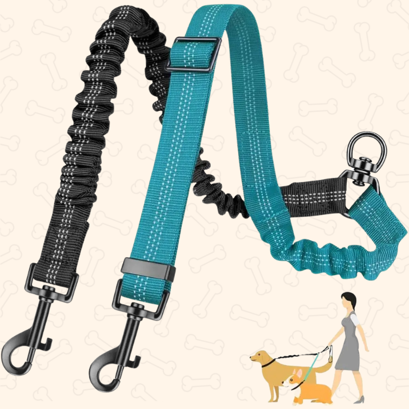 Shadow Tangle-Free Dual Dog Leash