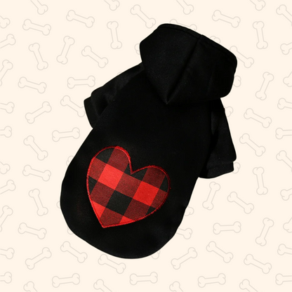 Shadow Reversible Plaid Winter Dog Coat with Hood – Waterproof Pet Jacket for Small to Large Dogs